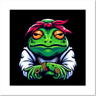 Bandana Frog Posters and Art